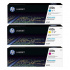 HP 410X, CF252XM azuriu / purpuriu / galben (cyan / magenta / yellow) toner original