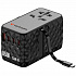 Încărcător de priză VERBATIM GaN cu cablu USB-C încorporat Charge 'n' Travel, 85W, 4xUSB-C, 1xUSB