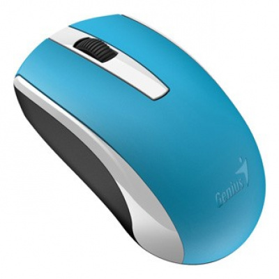Genius Mouse Eco-8100 31030010412, 1600DPI, 2.4 [GHz], Optical, 3tl., Fara fir USB, albastru, integrate