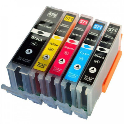 Canon CLI-571 Bk, C,M,Y + PGI-570Bk multipack cartus compatibil