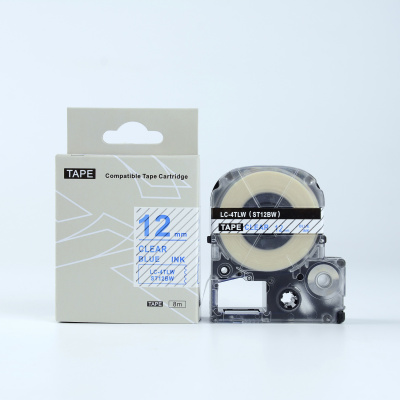 Epson LK-4TLN, ST12BW, 12mm x 9m, text albastru / fundal transparent, banda compatibila