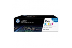 HP 304A CF372AM, azuriu / purpuriu / galben (cyan / magenta / yellow) toner original