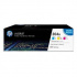 HP 304A CF372AM, azuriu / purpuriu / galben (cyan / magenta / yellow) toner original