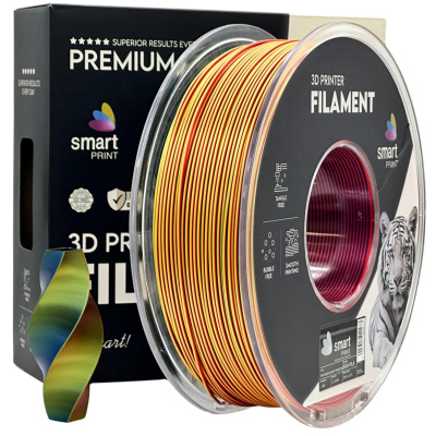 Smart Print FG-S113-E1, 3D filament, PLA Silk, 1,75mm, 1000g, Tri Color, Multicolor (Sunset horizon)