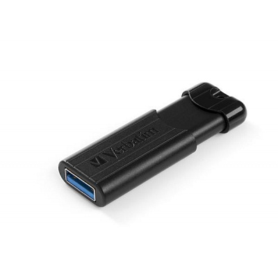 VERBATIM Flash Disk PinStripe USB 3.0, 16GB - negru