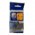 Banda compatibila Brother TZ-B11 / TZe-B11, semnal 6mm x 8m, text negru / fundal portocaliu