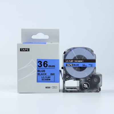 Epson LTS36BW, 36mm x 5m, text albastru / fundal alb, banda compatibila