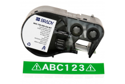 Brady M4C-750-595-GN-WT / 170827, 19.05 mm x 7.62 m, Vinil, text alb / fundal verde