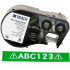Brady M4C-750-595-GN-WT / 170827, 19.05 mm x 7.62 m, Vinil, text alb / fundal verde
