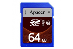 Apacer card de memorie Secure Digital Card, 64GB, SDXC, AP64GSDXC10U1-R, UHS-I U1 (Class 10)