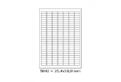 Etichete autoadezive 25,4 x 10 mm, 189 de etichete, A4, 100 coli