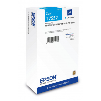 Epson T7552 XL C13T75524N azuriu (cyan) cartus original