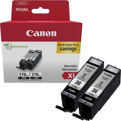 Canon PGI-570XL 0318C010 negru (black) multipack de cartuse originale, 2 buc.