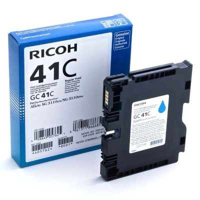 Ricoh GC41HC 405762 azuriu (cyan) cartus de gel original