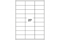 Etichete autoadezive 63,5 x 29,6 mm, 27 de etichete, A4, 100 coli