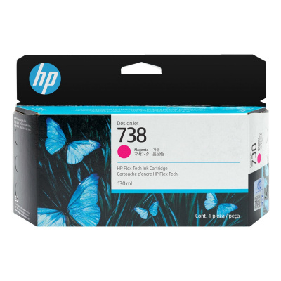 HP 738 498N6A purpuriu (magenta) cartus original
