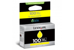Lexmark cartus original 14N1071E, #100XL, yellow, return, 600 pagini, Lexmark S305, 405, 505, 605, PRO205, 705, 805, 905