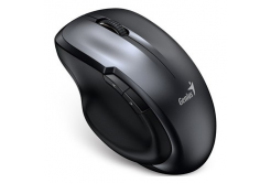 Genius mouse Ergo 8200S, 1200DPI, 2.4 [GHz], optică, 5gro., fără fir, gri metalizat, 1 buc. AA, BlueEye senzor