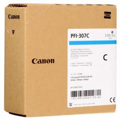 Canon PFI-307C, 9812B001 azuriu (cyan) cartus original