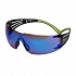 3M SecureFit SF408AS ochelari de protecție, albastru zrcadlové