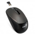 Mouse Genius NX-7015, 1600DPI, 2.4 [GHz], optică, 3 butoane, fără fir, maro ciocolatiu, 1 x AA, senzor Blue-eye