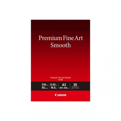 Canon Premium Fine Art Smooth 1711C013, 310 g/m2, A3, 25buc., mat, jet de cerneală, alb, hârtie fotografică