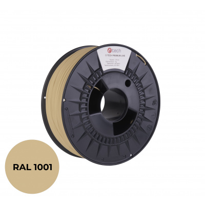 C-Tech 3DF-P-PLA1.75-1001 3D filament, PREMIUM LINE, PLA, RAL1001, 1,75mm, 1000g, Bej (Beige)