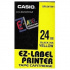 Casio XR-24YW1, 24mm x 8m, text negru / fundal galben, banda originala