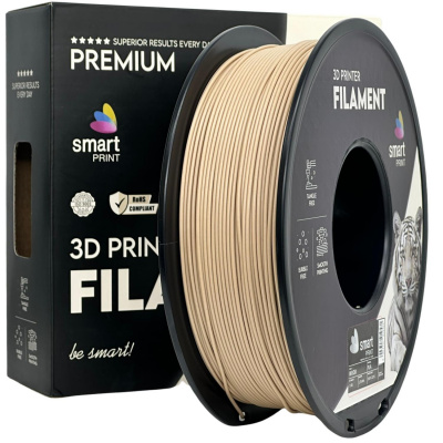 Smart Print FG-S44-E1, 3D filament, PLA Wood, 1,75mm, 1000g, Maro (Brown)
