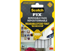 3M Scotch-FIX Pernuțe detașabile, plastilină adezivă în pătrățele, plăcuță 6 cm x 9 cm