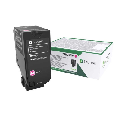 Lexmark 75B20M0 purpuriu (magenta) toner original
