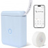 Niimbot D110-M Smart 1AA56301619, aparat de etichetat, albastru + rola etichete