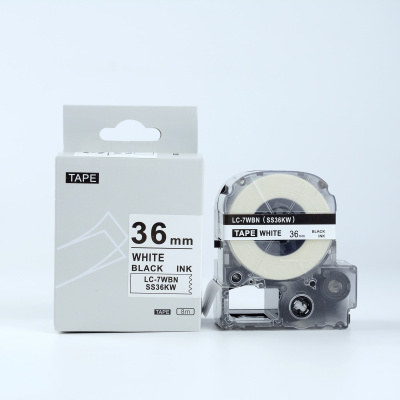 Epson HTS36KW, 36mm x 8m, text negru / fundal alb, banda compatibila