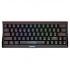 Marvo HECATE 61WR, tastatură US, pentru gaming, Tri-mode, neagră, mecanică, iluminare Rainbow, comutatoare roșii