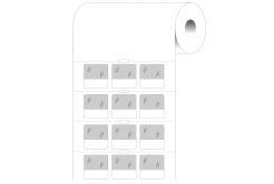 Brady BPT-211-427 / 236989, etichete din hârtie termică, 25.40 mm x 25.40 mm