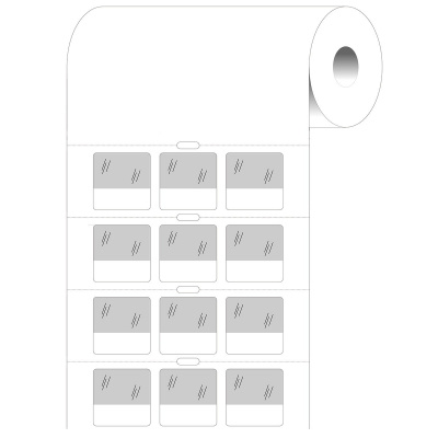 Brady BPT-211-427 / 236989, etichete din hârtie termică, 25.40 mm x 25.40 mm