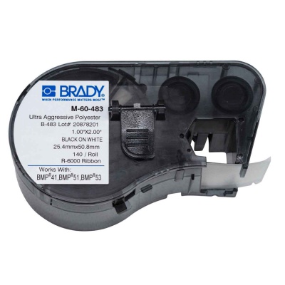 Brady M-60-483 / 131599, etichete 25.40 mm x 50.80 mm