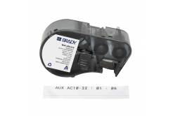 Brady M4C-250-414 / 170727, 6.35 mm x 3.66 m, Poliester, text negru / fundal alb