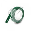 Banda compatibila Dymo S0898160, 9mm x 3m, text alb / fundal verde