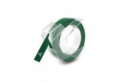 Banda compatibila Dymo S0898160, 9mm x 3m, text alb / fundal verde