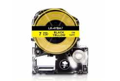 Epson LK-4YBA7, BU7Y, 7 mm x 2,5 m, text negru / fundal galben, banda compatibila
