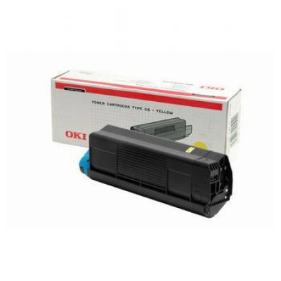 Toner OKI C5100, 5200, 5300, 5400, Typ C6, galben, 42127405, 5000s