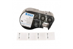 Brady M4-135-427-AW / 170748, 6.35 mm x 27.94 mm, Vinyl, text negru / fundal alb