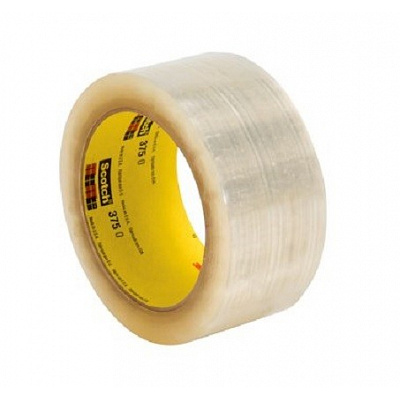 3M 375E benzi de ambalare, transparent 75 mm x 66 m