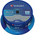 VERBATIM BD-R SL Datalife (pachet de 25)Blu-Ray/Spindle/6x/25GB SUPRAFAȚĂ ALBASTRĂ ALBĂ