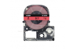 Epson LK-SC9RW, 9mm x 9m, text negru / fundal rosu, banda compatibila