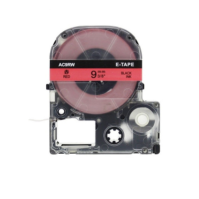 Epson LK-3RBP, SC9RW, C53S653001, 9mm x 9m, text negru / fundal rosu, banda compatibila