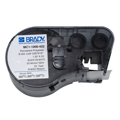 Brady MC1-1000-422 / 131595, etichete, 25.40 mm x 7.62 m