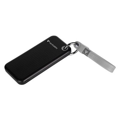 VERBATIM SSD extern Pocket SSD 2TB, USB-C 3.1, negru/gri