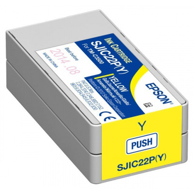 Epson GJIC5(Y) C13S020566 pro ColorWorbuc., galben (yellow) cartus original